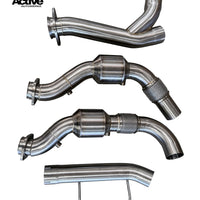 Active Autowerke F150 3.5L Ecoboost Downpipe w Active Aflow Cat – 2017-2020 F150 3.5L Ecoboost