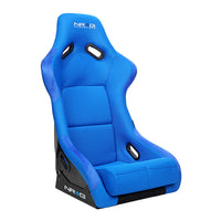 NRG FRP Race Bucket Seat Large - Black Shell/Blue Cloth