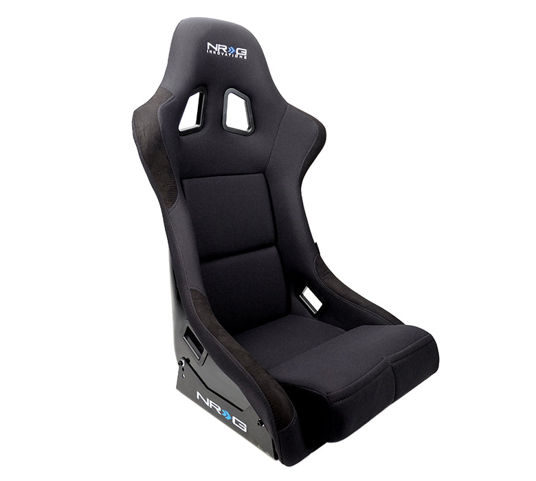 NRG FRP Race Bucket Seat Medium - Black Shell/Black Cloth