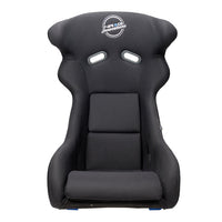 NRG FRP Race Deep Bucket Halo Seat Large - White Shell/Black Cloth