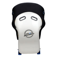 NRG FRP Race Deep Bucket Halo Seat Large - White Shell/Black Cloth