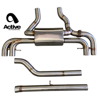 Active Autowerke M340i valved rear exhaust w black tips – G-series M340i M440i
