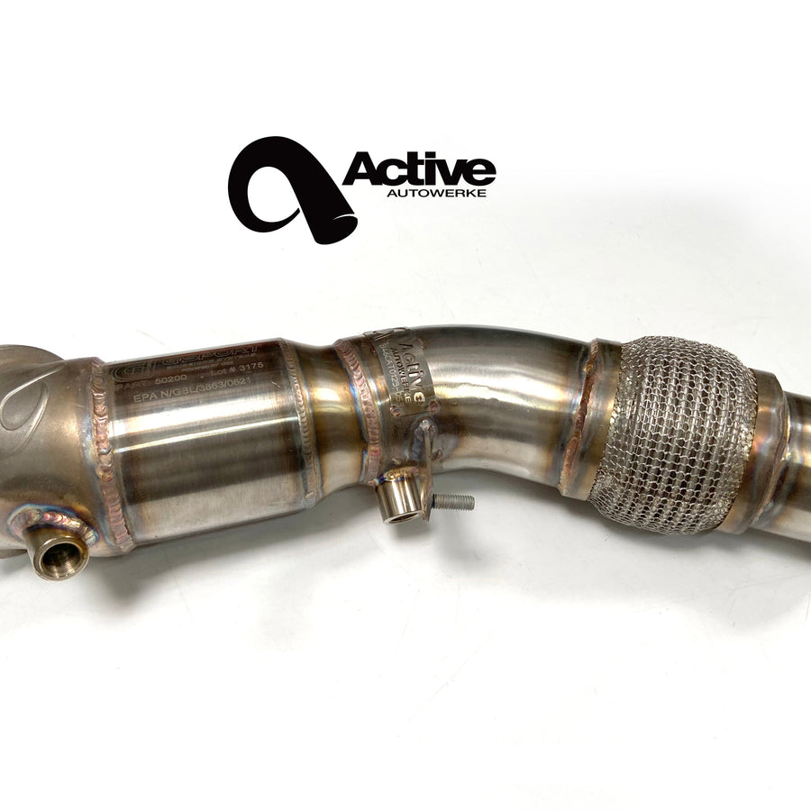 Active Autowerke B48 Downpipe w Active A-flow Cat – 2016+ M230i/330i/430i