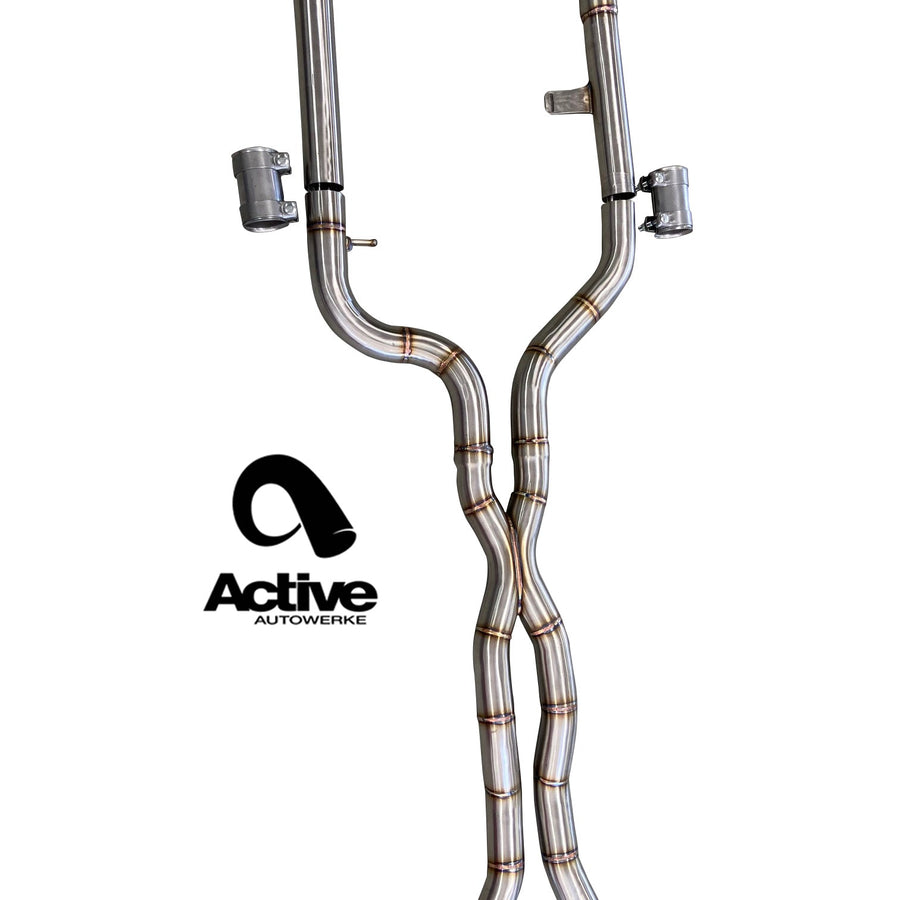 Active Autowerke G80/G82 midpipe w x-pipe – 2021+ M3 / M4