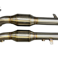 Active Autowerke M3 X-Pipe add-on front pipes w GESI G-Sport Cats – E9X M3