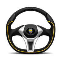 MOMO GT50 2.0 Black Suede Leather 350mm Steering Wheel