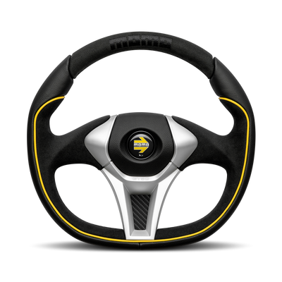 MOMO GT50 2.0 Black Suede Leather 350mm Steering Wheel