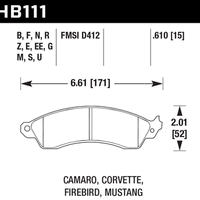Hawk Performance HT-10 Brake Pads