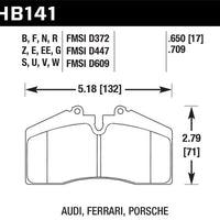 Hawk Performance Blue 9012 Front/Rear Brake Pads