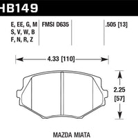 Hawk Performance Blue 9012 Front Brake Pads
