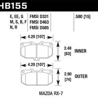 Hawk Performance HPS 5.0 Front Brake Pads
