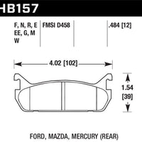 Hawk Performance HP+ Rear Brake Pads