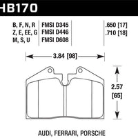 Hawk Performance Ceramic Front/Rear Brake Pads