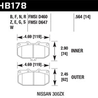 Hawk Performance DTC-60 Front Brake Pads