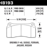 Hawk Performance HPS 5.0 Front/Rear Brake Pads