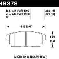 Hawk Performance HP+ Rear Brake Pads