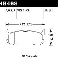 Hawk Performance HP+ Rear Brake Pads