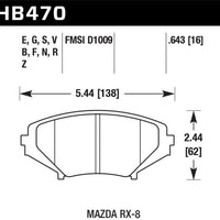 Hawk Performance DTC-60 Front Brake Pads