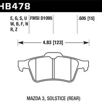 Hawk Performance DTC-60 Rear Brake Pads