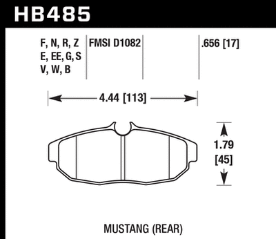 Hawk Performance Ceramic Rear Brake Pads
