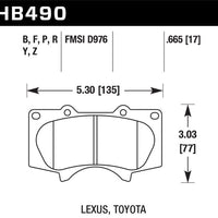 Hawk Performance LTS Front Brake Pads