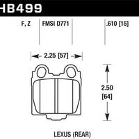 Hawk Performance HPS Rear Brake Pads