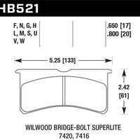 Hawk Performance DTC-60 Front Brake Pads