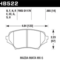Hawk Performance HP+ Front Brake Pads
