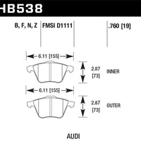 Hawk Performance HPS 5.0 Front Brake Pads