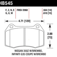Hawk Performance Ceramic Front Brake Pads