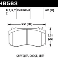 Hawk Performance HP+ Front Brake Pads