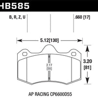 Hawk Performance Ceramic Front/Rear Brake Pads