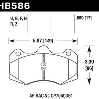 Hawk Performance DTC-60 Front Brake Pads