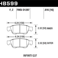 Hawk Performance HPS Front Brake Pads