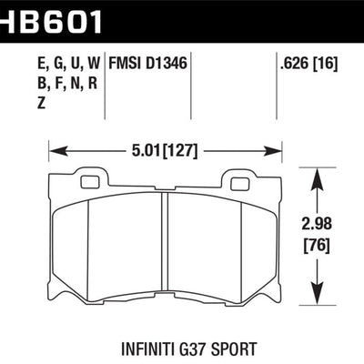 Hawk Performance Ceramic Front Brake Pads