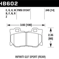 Hawk Performance HPS 5.0 Rear Brake Pads