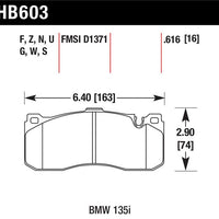 Hawk Performance HP+ Front Brake Pads