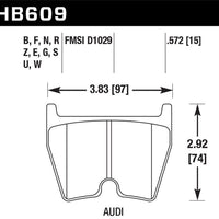 Hawk Performance Blue 9012 Front Brake Pads