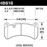 Hawk Performance DTC-60 Front Brake Pads