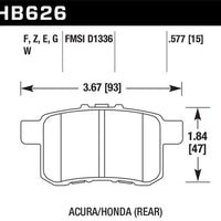 Hawk Performance Ceramic Rear Brake Pads