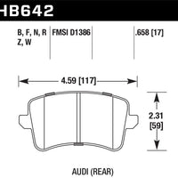 Hawk Performance Ceramic Rear Brake Pads
