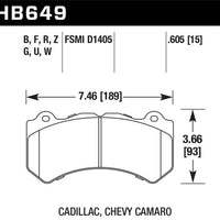 Hawk Performance DTC-60 Front Brake Pads