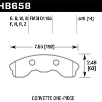 Hawk Performance HP+ Front Brake Pads