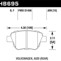 Hawk Performance HPS 5.0 Rear Brake Pads