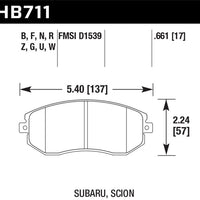 Hawk Performance DTC-30 Front Brake Pads