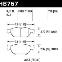 Hawk Performance Ceramic Front Brake Pads