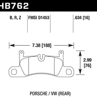 Hawk Performance Ceramic Rear Brake Pads