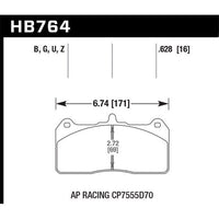 Hawk Performance DTC-60 Front Brake Pads