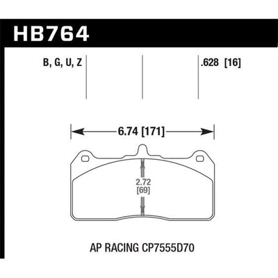 Hawk Performance DTC-60 Front Brake Pads
