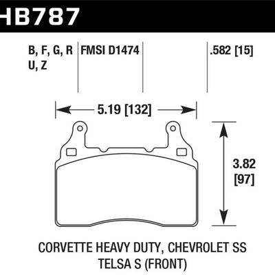 Hawk Performance Ceramic Front Brake Pads
